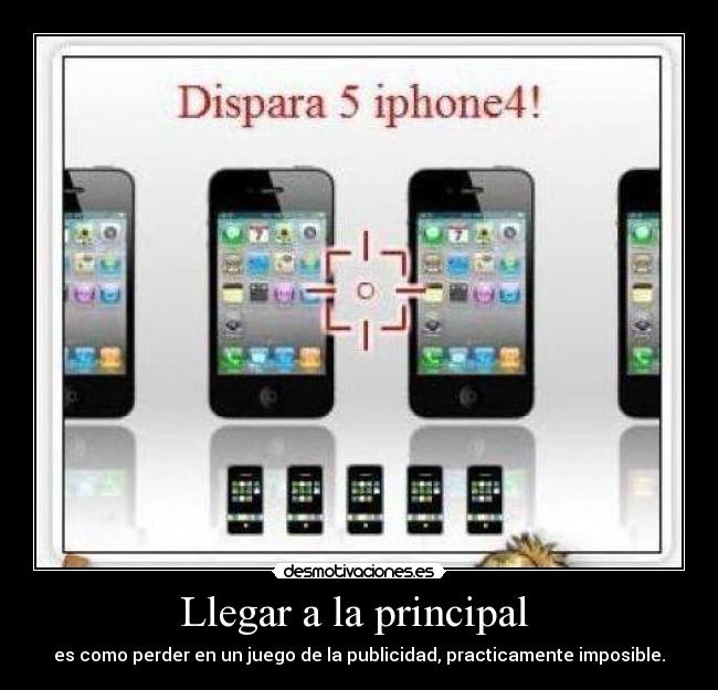 Llegar a la principal  - 