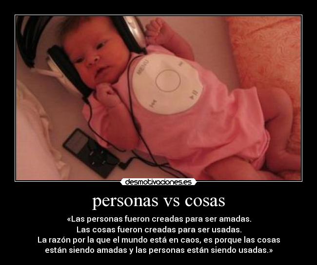 personas vs cosas - 