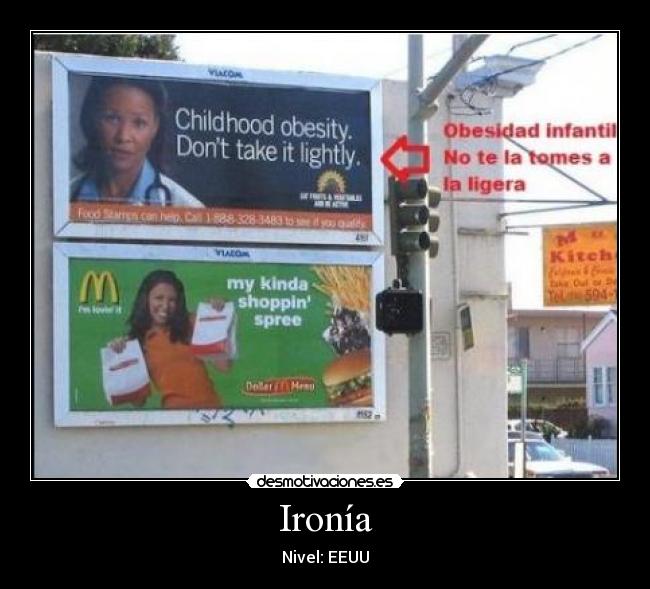 Ironía - Nivel: EEUU
