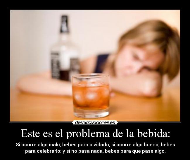 Este es el problema de la bebida: - 