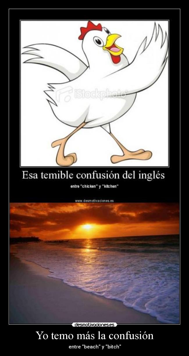 Yo temo más la confusión -