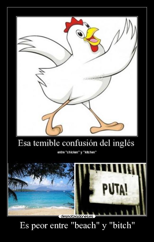 Es peor entre beach y bitch - 