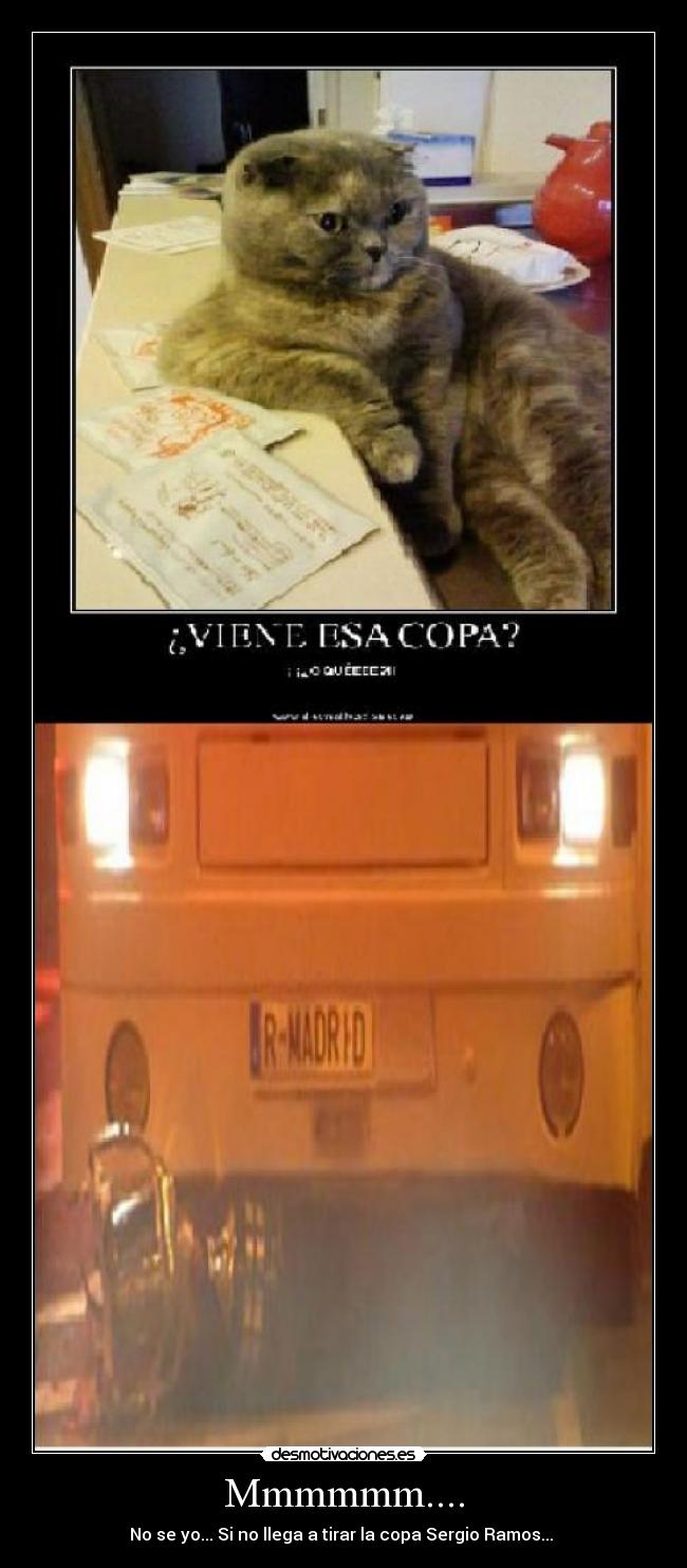 Mmmmmm.... - No se yo... Si no llega a tirar la copa Sergio Ramos...