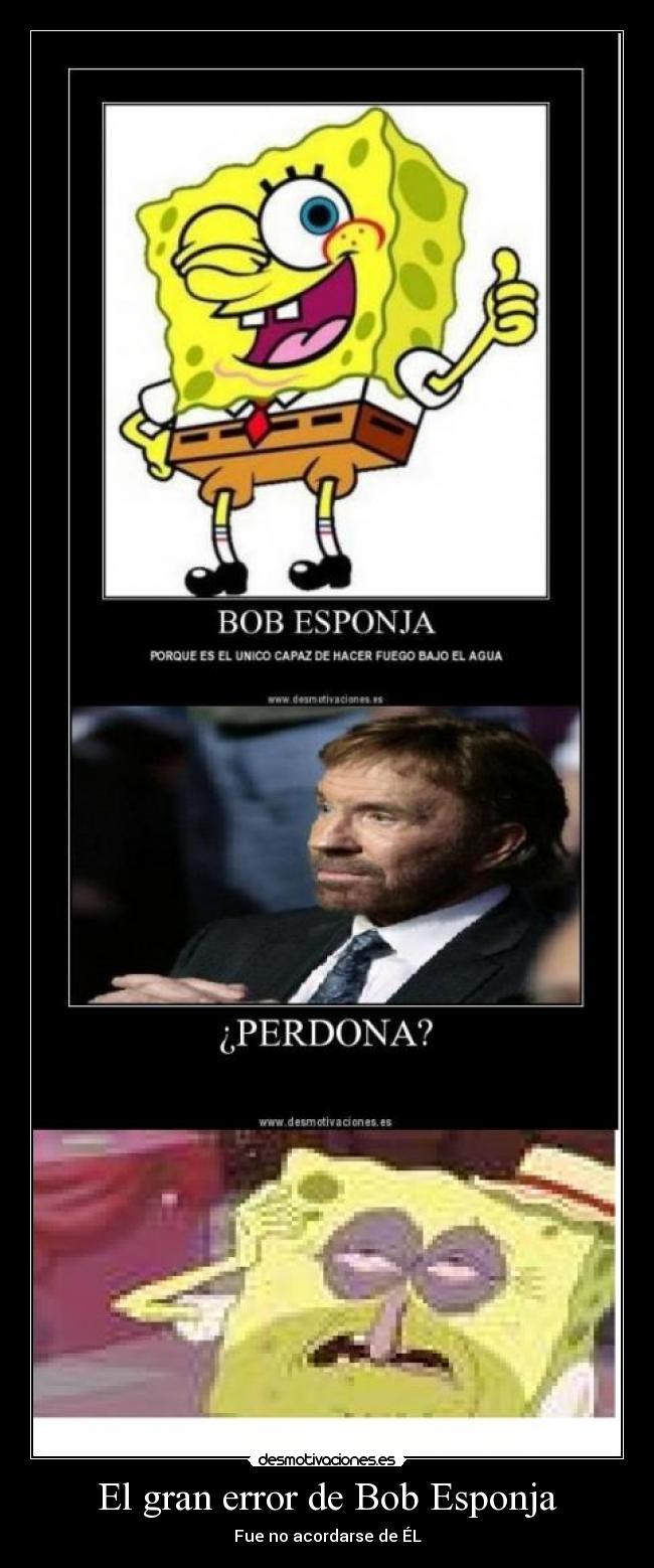 El gran error de Bob Esponja -