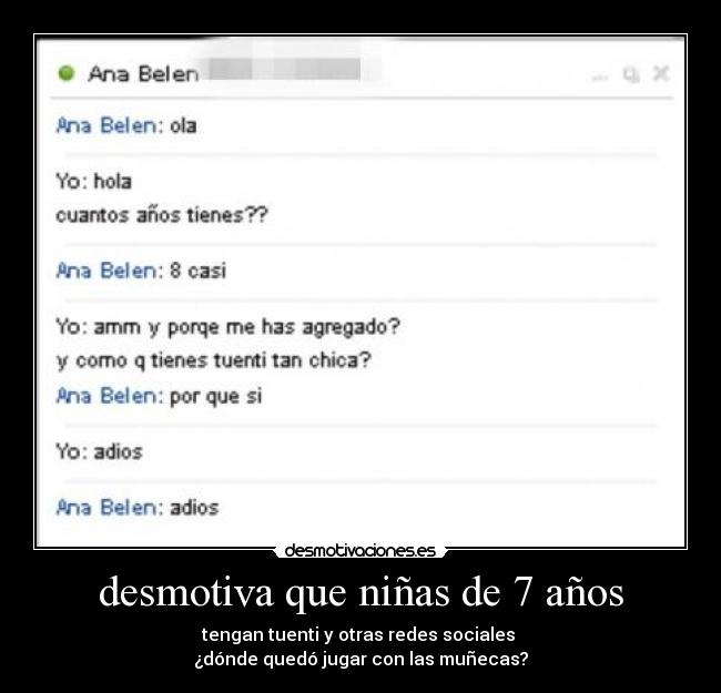 desmotiva que niñas de 7 años -