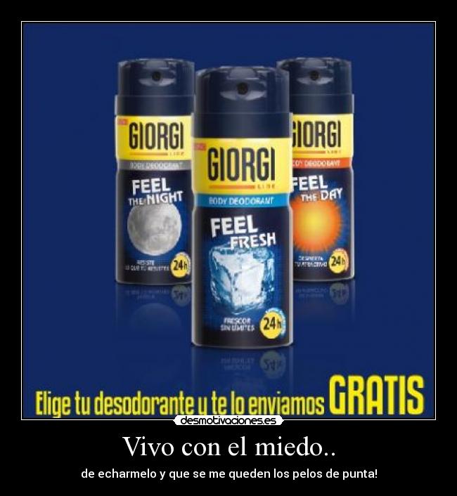 Vivo con el miedo.. -