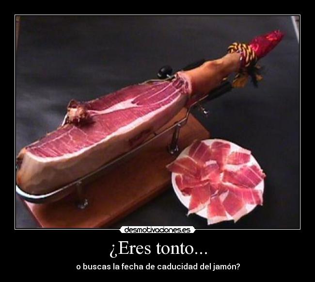 carteles tonto jamoncaducidadtonto desmotivaciones