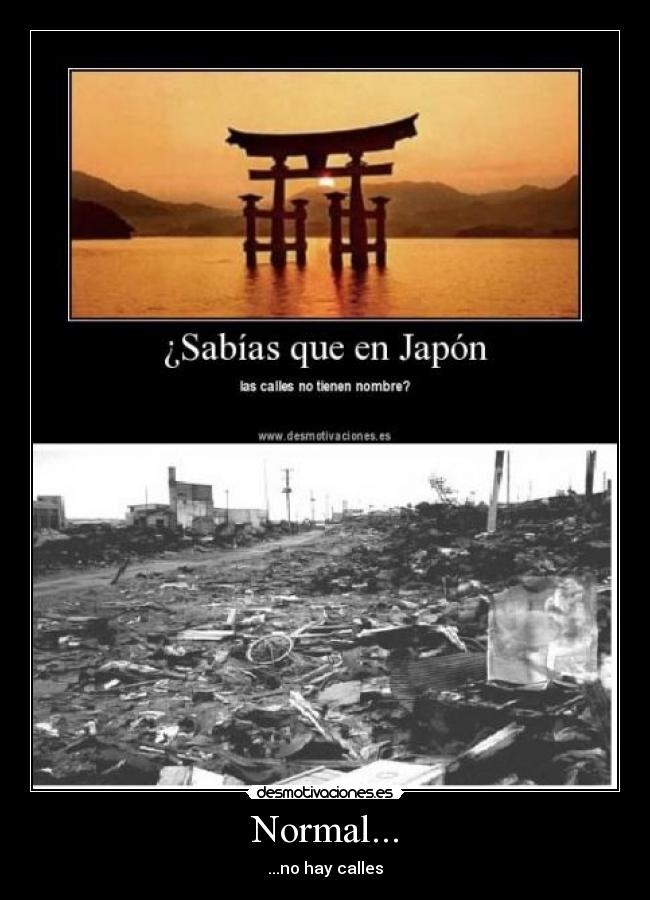 Normal... - ...no hay calles