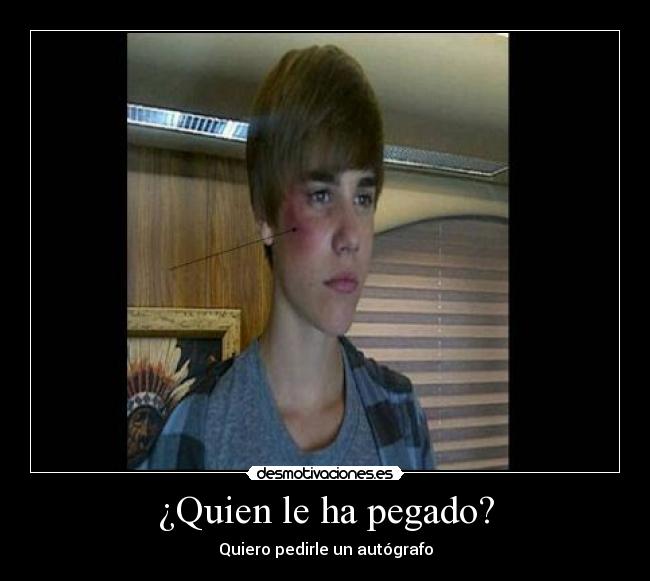 ¿Quien le ha pegado? -