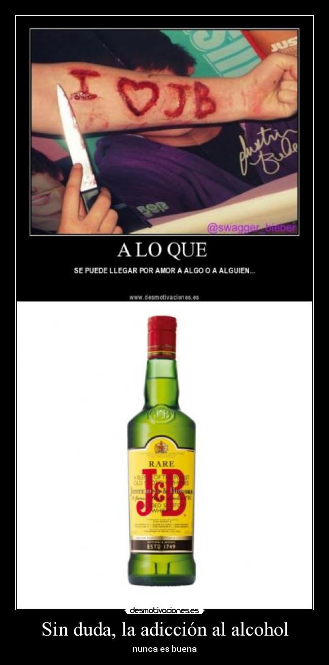 Sin duda, la adicción al alcohol - nunca es buena