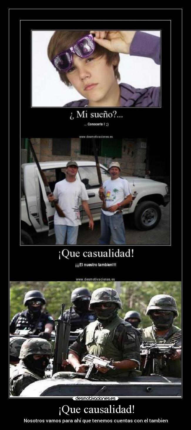 ¡Que causalidad! - Nosotros vamos para ahi que tenemos cuentas con el tambien