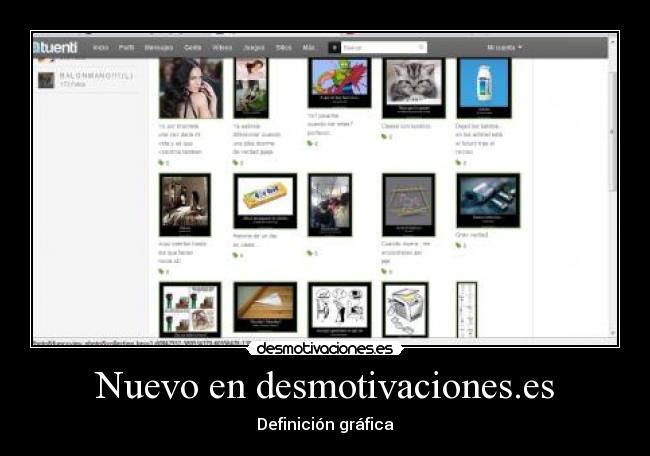 Nuevo en desmotivaciones.es - Definición gráfica
