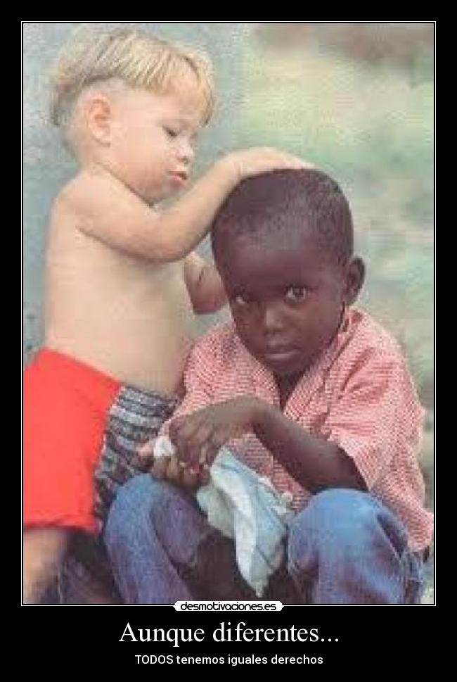 Aunque diferentes... - TODOS tenemos iguales derechos