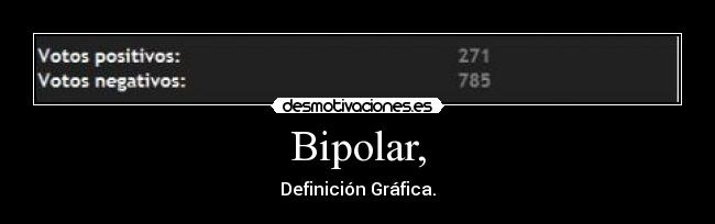 Bipolar, - Definición Gráfica.