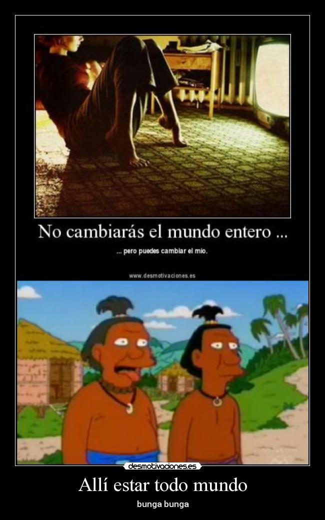 carteles mundo los simpson homer misionero desmotivaciones