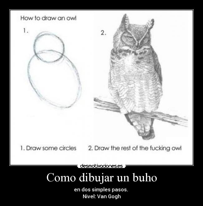 Como dibujar un buho -