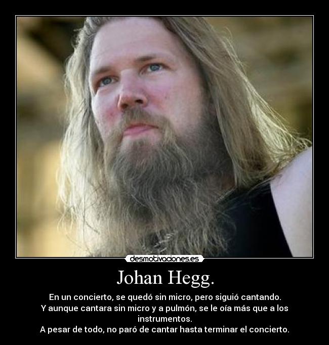 Johan Hegg. -