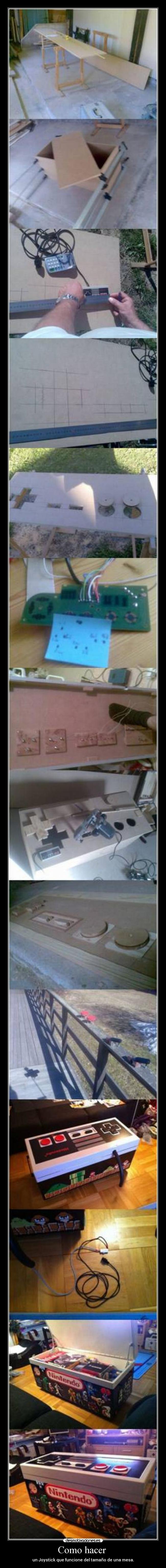 Como hacer - un Joystick que funcione del tamaño de una mesa.