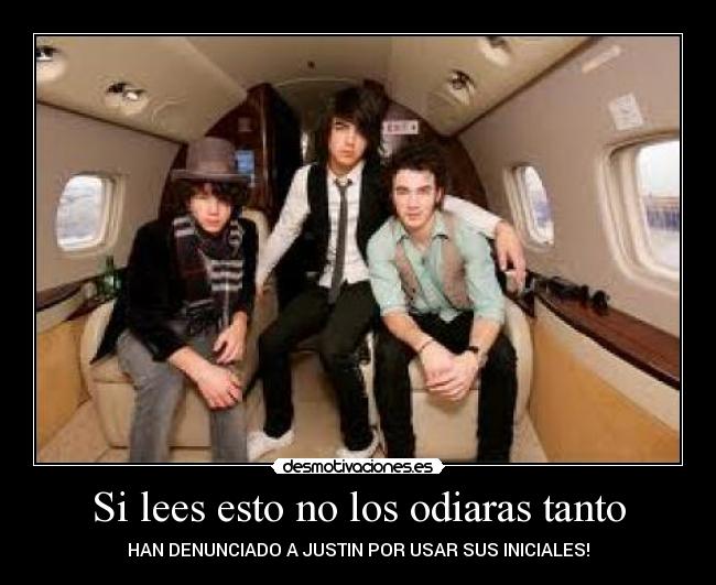 Si lees esto no los odiaras tanto - HAN DENUNCIADO A JUSTIN POR USAR SUS INICIALES!