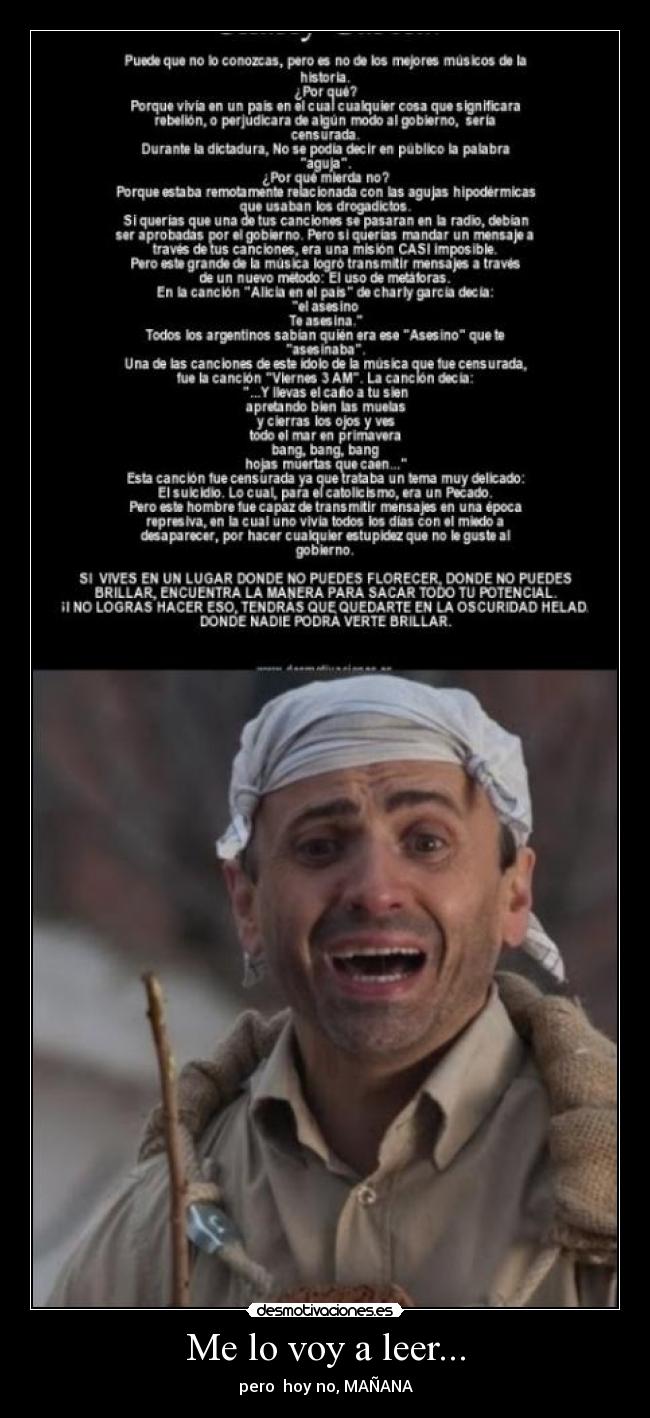 Me lo voy a leer... - 