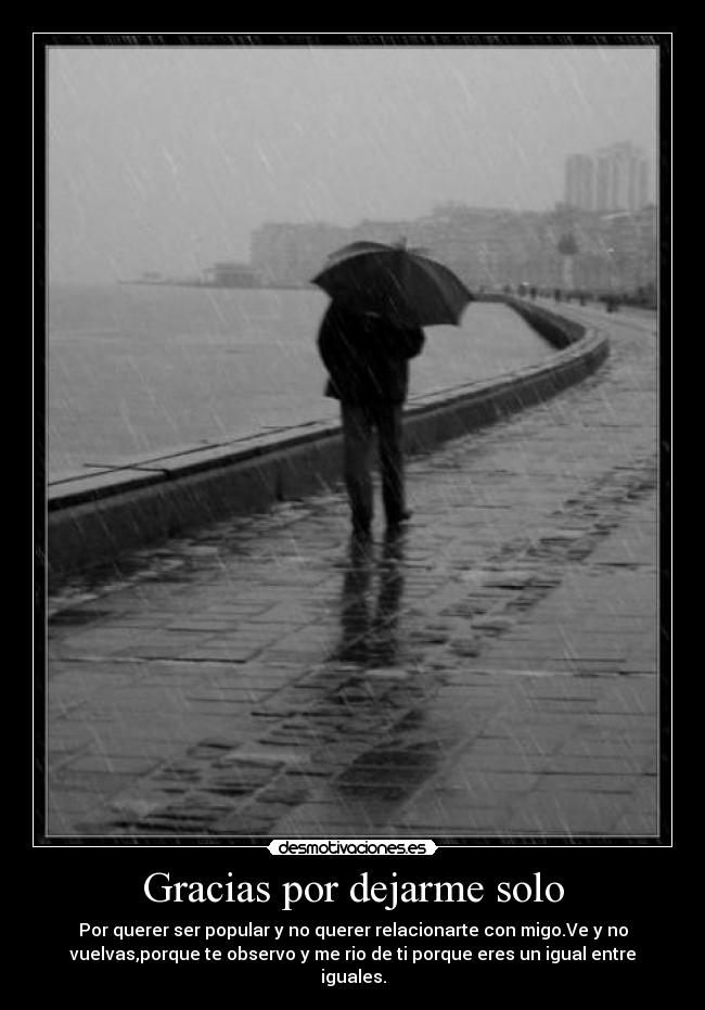Gracias por dejarme solo - 