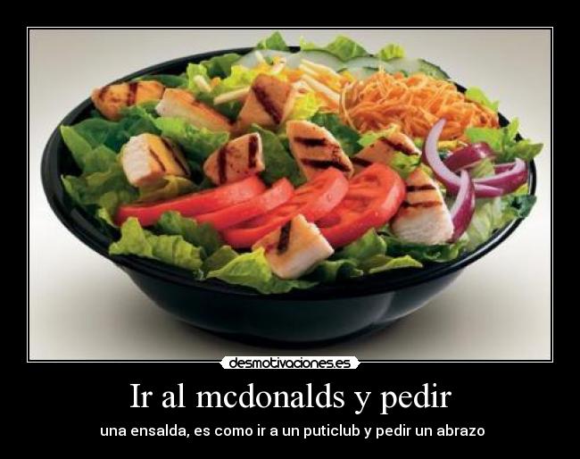 Ir al mcdonalds y pedir - 