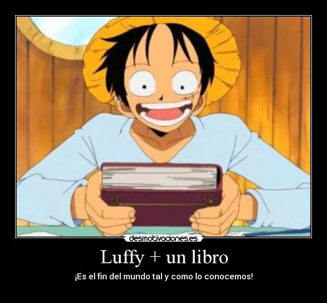 Luffy + un libro -
