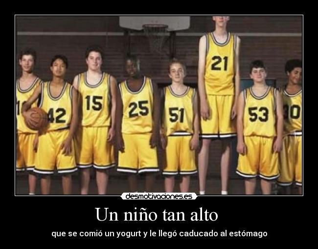Un niño tan alto -