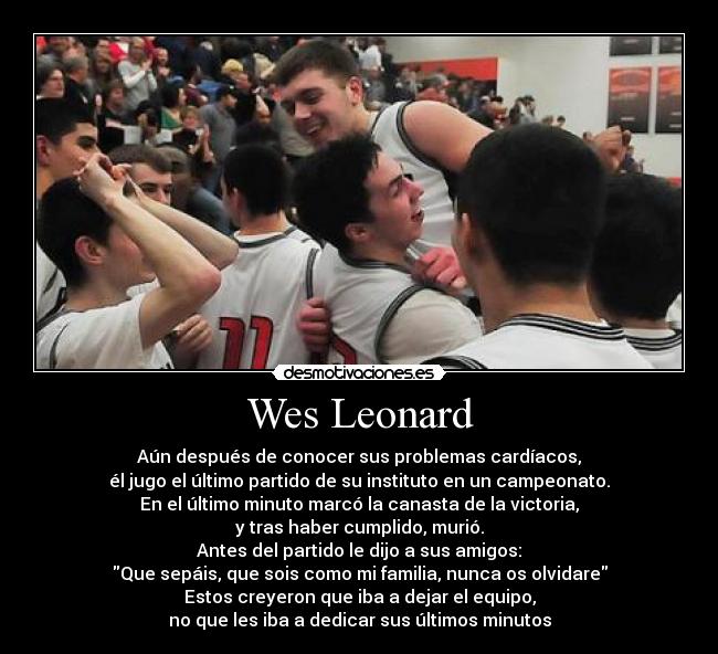 Wes Leonard -