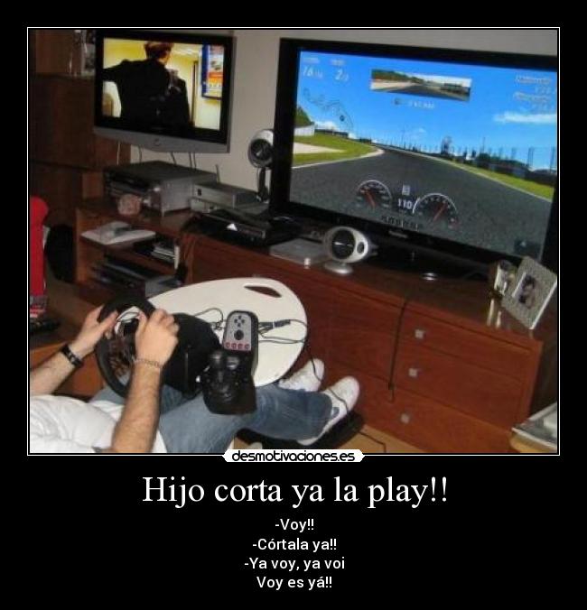 Hijo corta ya la play!! - 