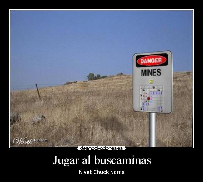 Jugar al buscaminas -