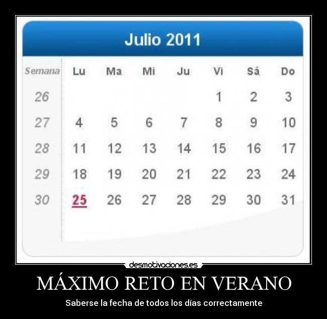 MÁXIMO RETO EN VERANO -