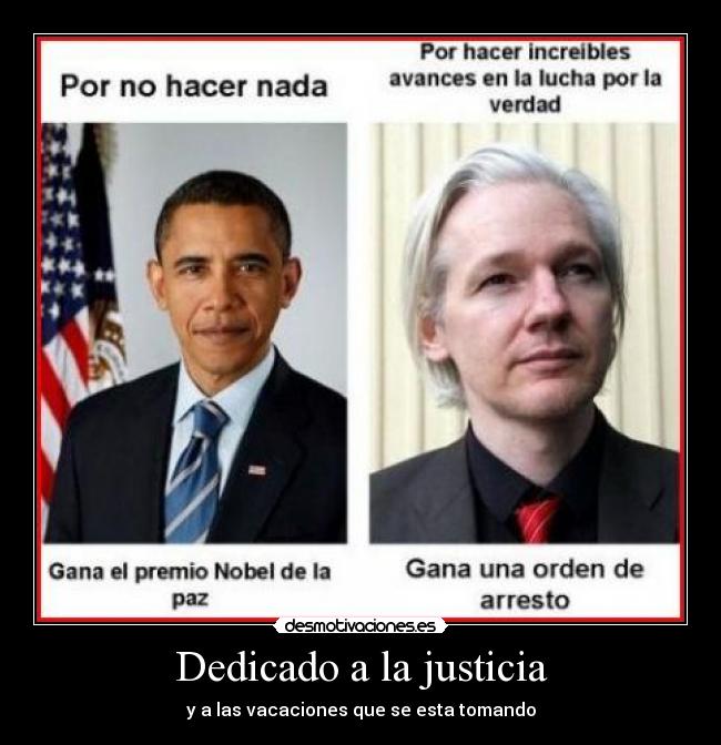 Dedicado a la justicia -