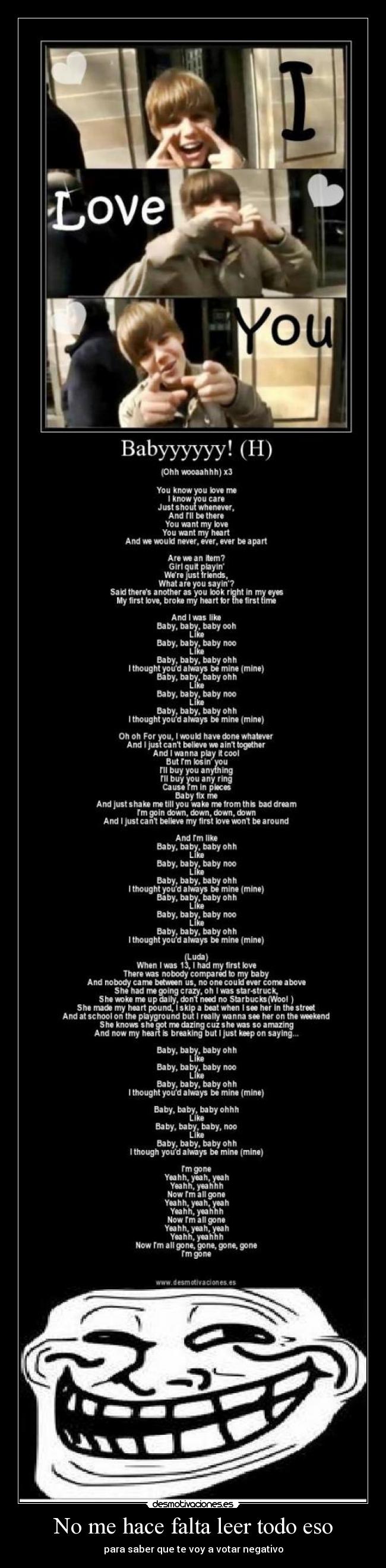 No me hace falta leer todo eso -