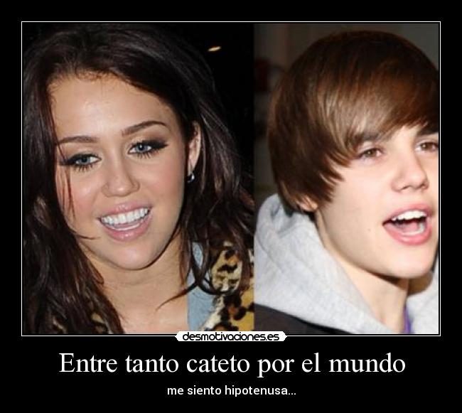 Entre tanto cateto por el mundo - me siento hipotenusa...