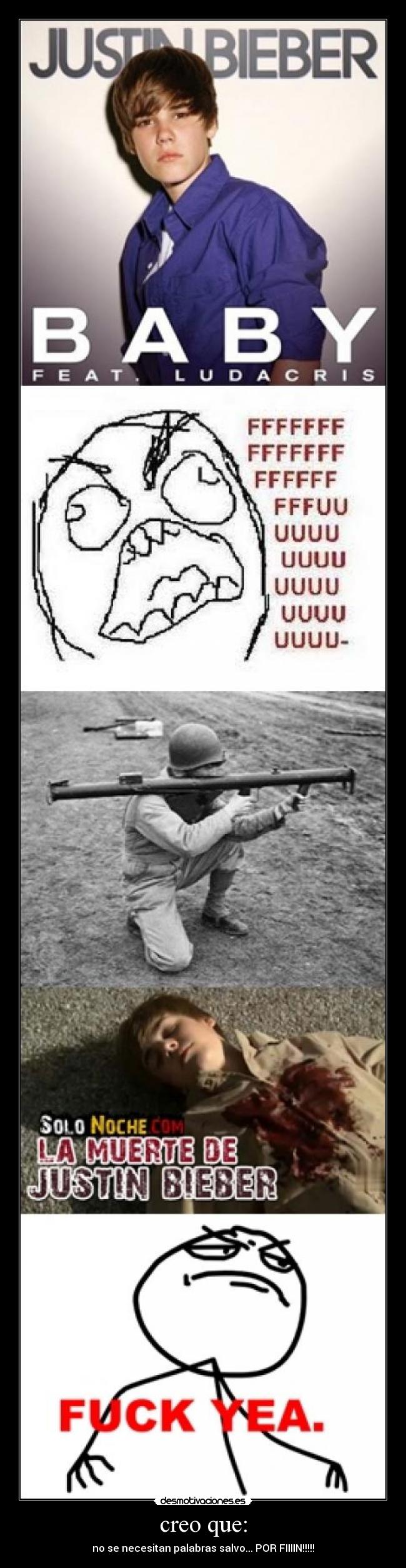 carteles fuera justin biber desmotivaciones