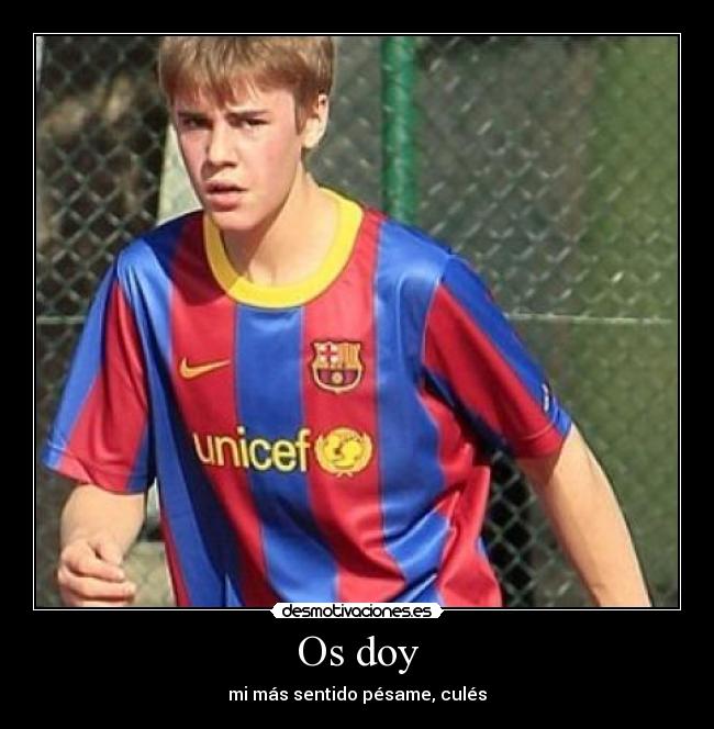 Os doy - mi más sentido pésame, culés