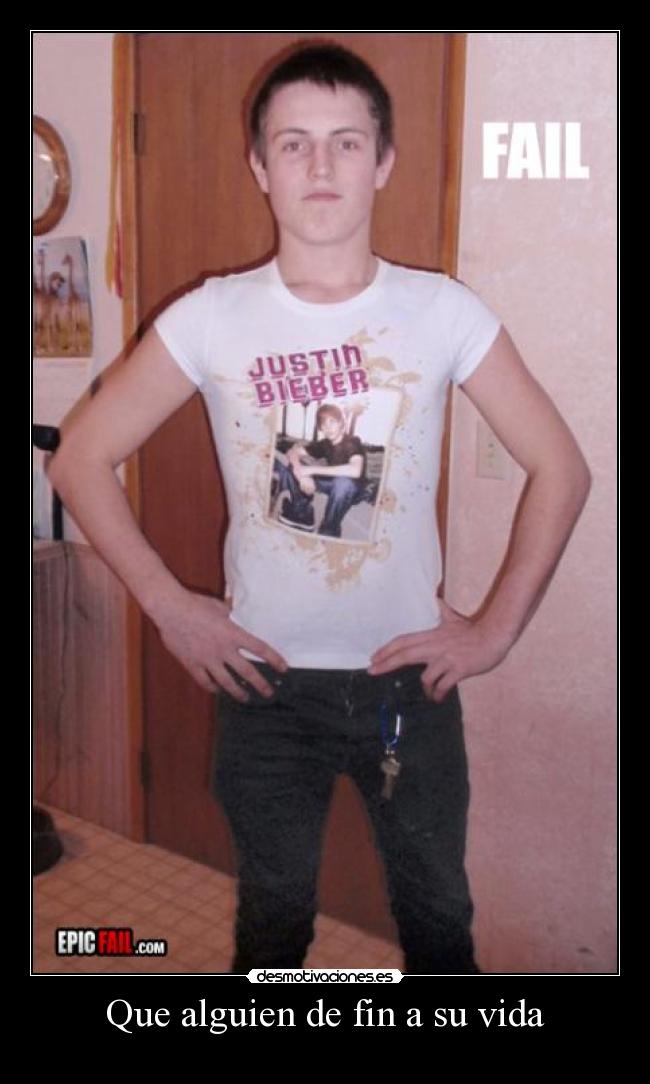 Que alguien de fin a su vida -