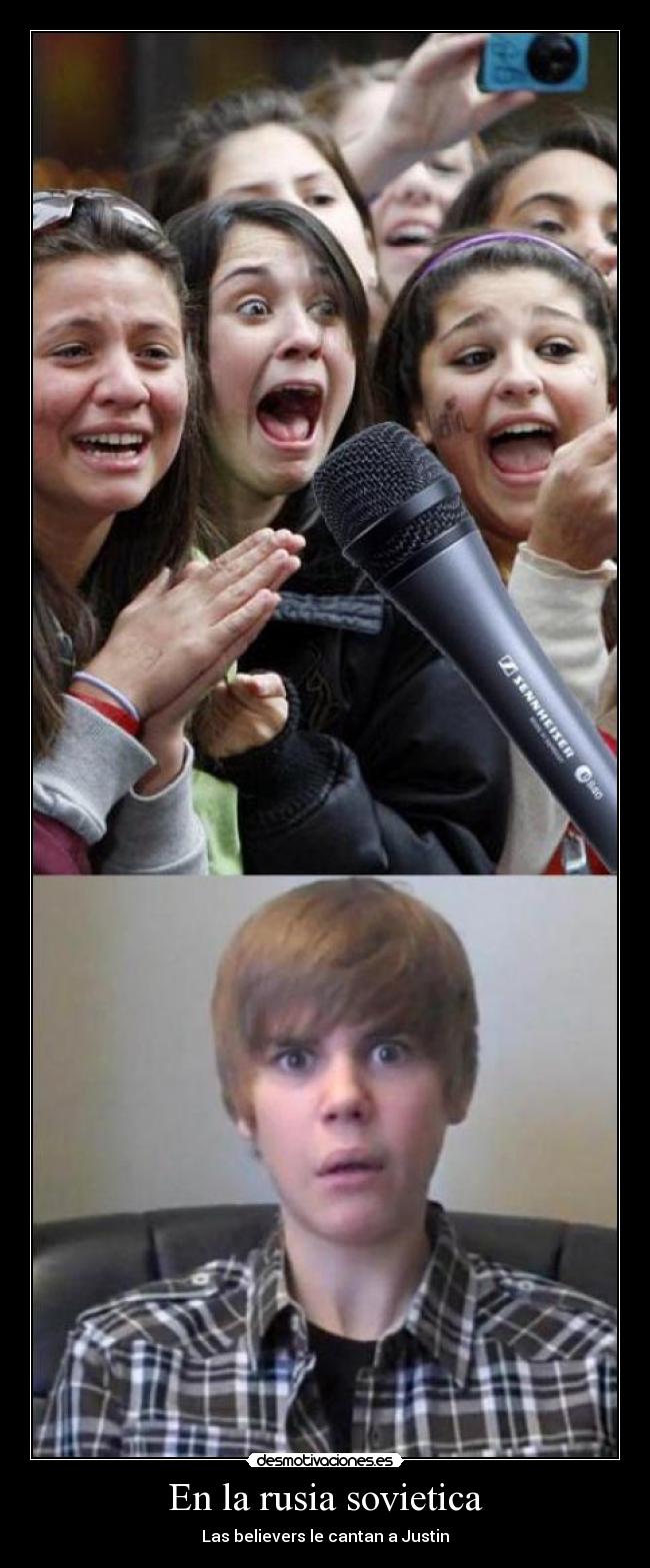 En la rusia sovietica - Las believers le cantan a Justin