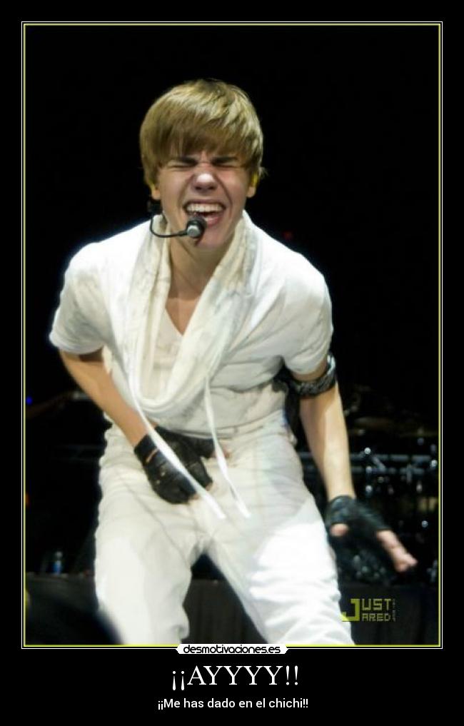 ¡¡AYYYY!! - ¡¡Me has dado en el chichi!!