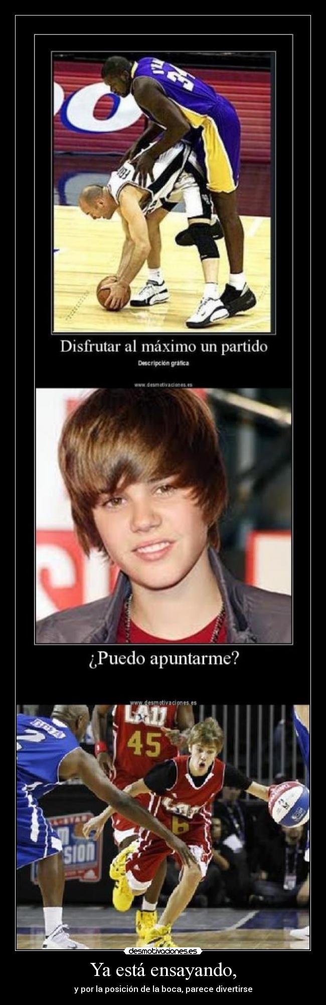 Ya está ensayando, - 