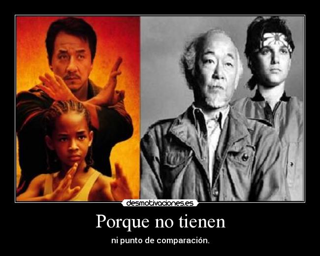 Porque no tienen - ni punto de comparación.