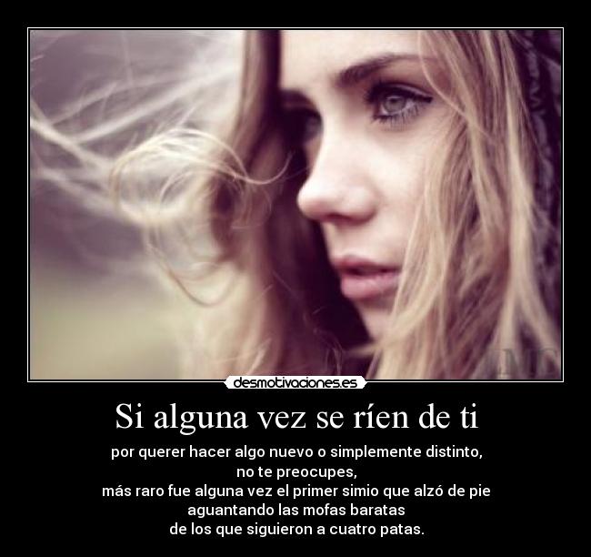 Si alguna vez se ríen de ti -