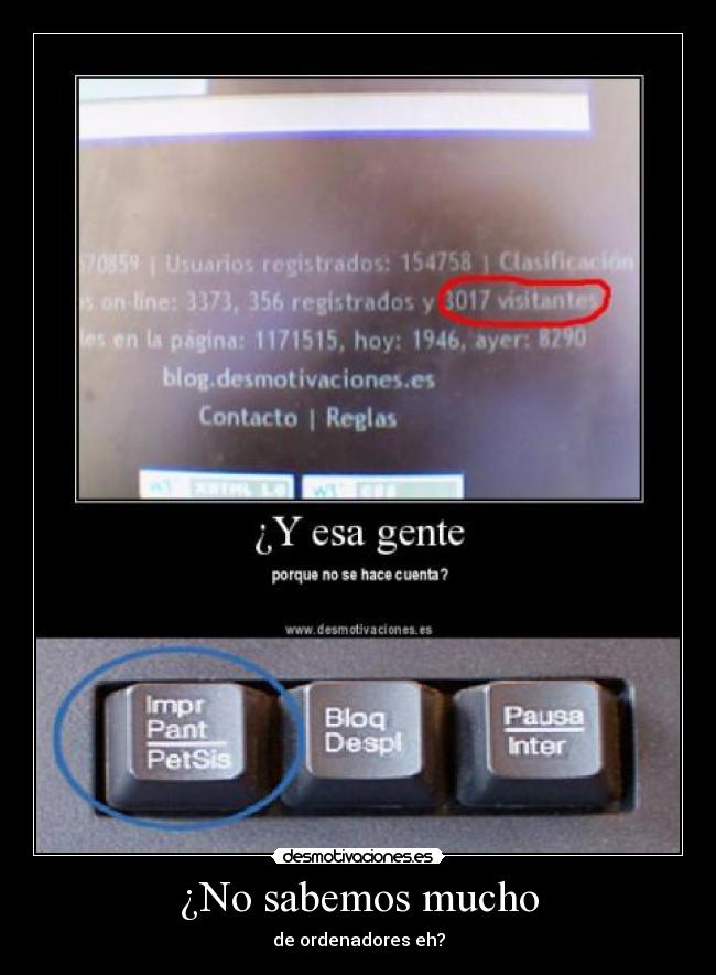 ¿No sabemos mucho - 