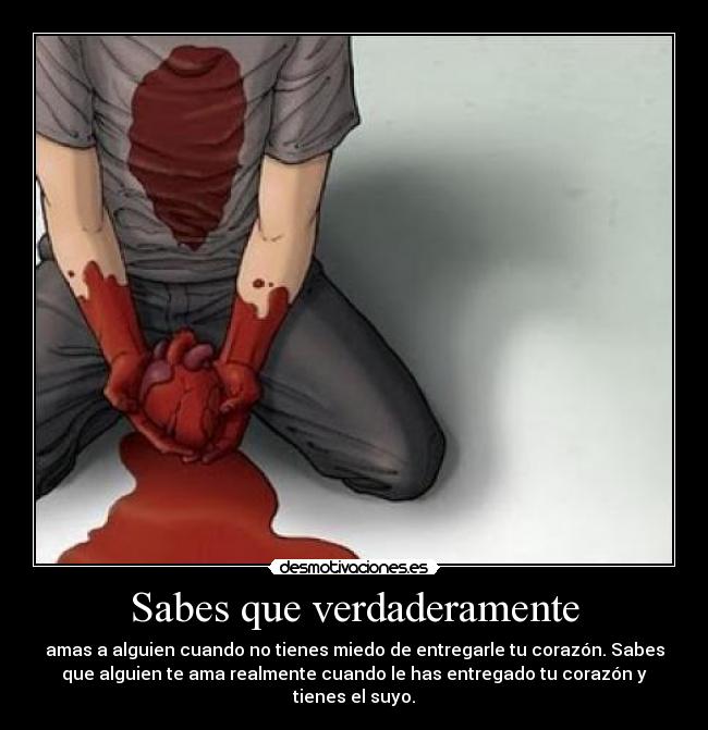 Sabes que verdaderamente - 