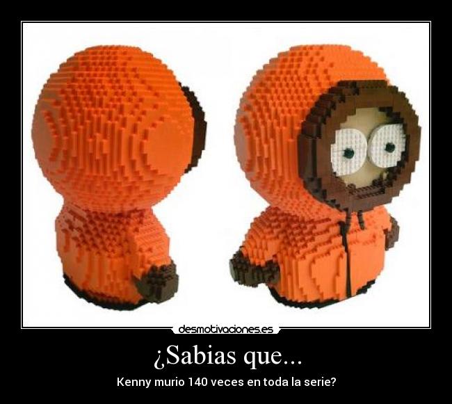¿Sabias que... - Kenny murio 140 veces en toda la serie?