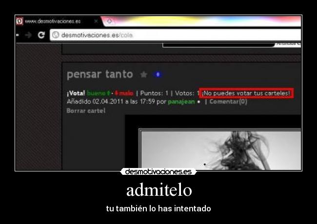 carteles votar carteles pensar tanto desmotivaciones