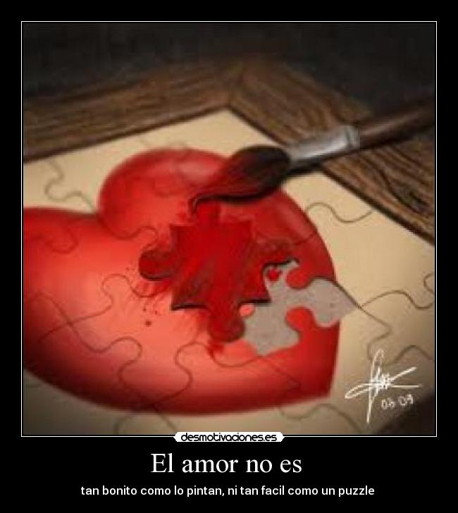 El amor no es  - 