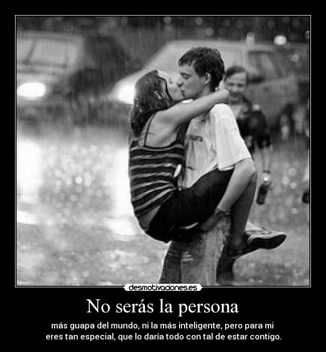 No serás la persona - 