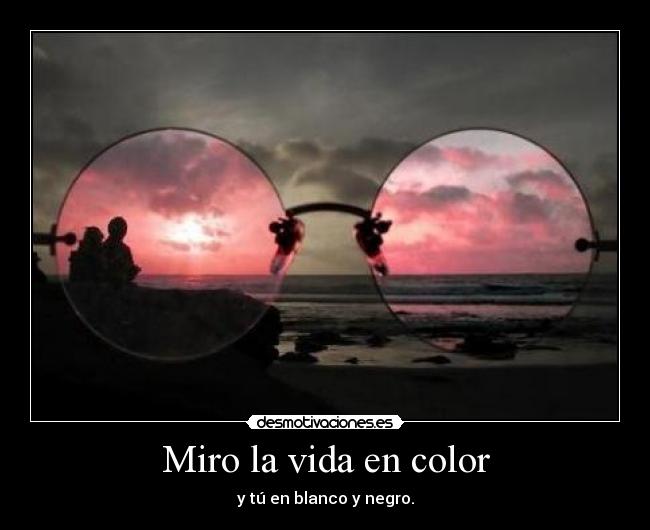 Miro la vida en color -